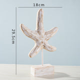 Home decor starfish seahorse conch living room