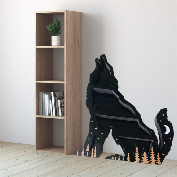 Wolf Crystal Home Items Storage Rack Ornament